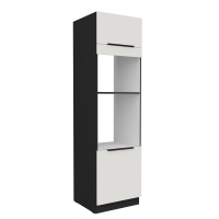Zabudowa piekarnika i mikrofalówki AURO 60 DPM-210 2F WH/BL antyfinger
